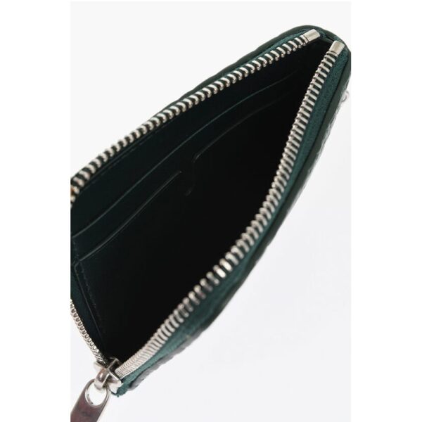 Burberry Textured Leather Wallet with Silver-Tone Chain - Image 4