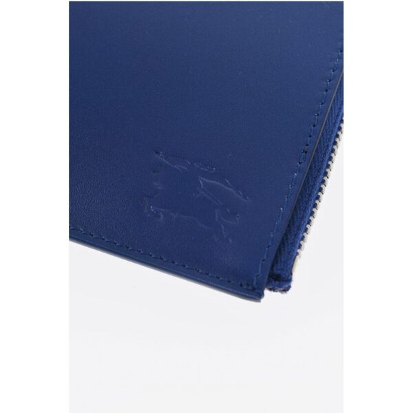 Burberry Leather Wallet with Silver-Tone Chain - Image 2