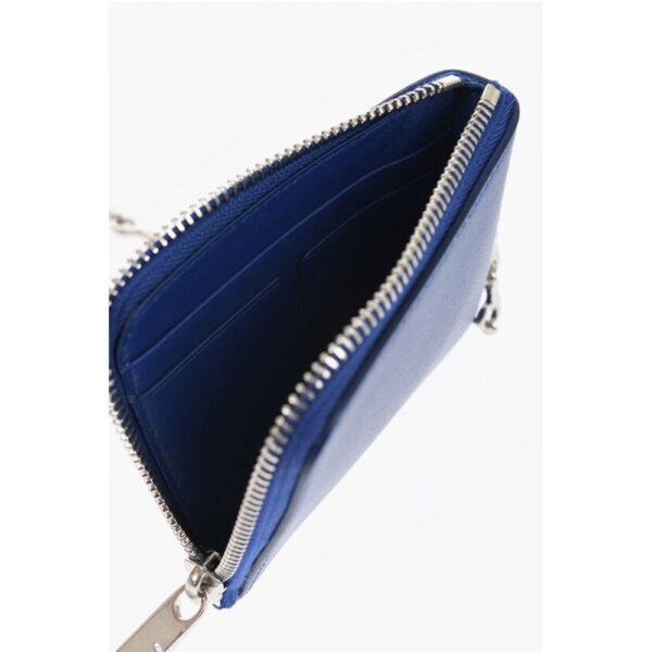 Burberry Leather Wallet with Silver-Tone Chain - Image 4