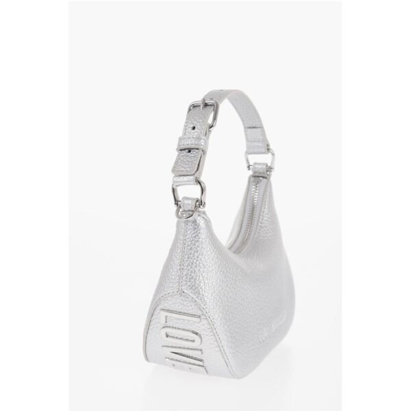 Moschino LOVE Textured Faux Leather Mini Hobo Bag - Image 2