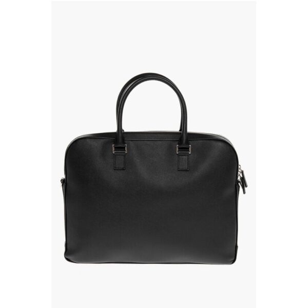 Testoni Saffiano Leather Bag with Double Handle - Image 2