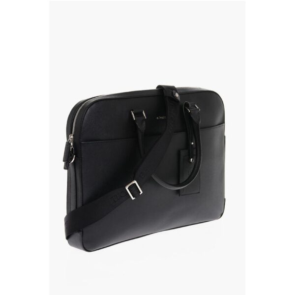 Testoni Saffiano Leather Bag with Double Handle - Image 3