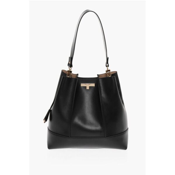 Testoni Leather LINDA Shoulder Bag with Matching Pouch