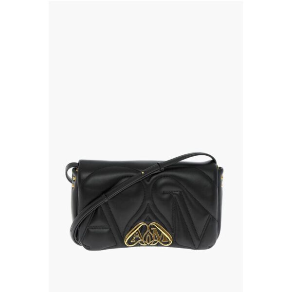 Alexander McQueen Quilted SEAL Bag with Removable Shoulder Strap
