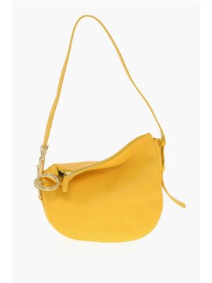 Burberry Textured Leather SM KNIGHT Shoulder Bag with Metal Details