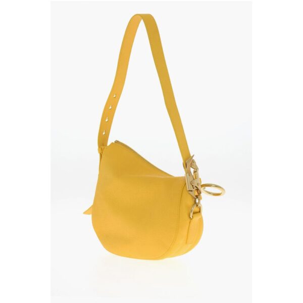 Burberry Textured Leather SM KNIGHT Shoulder Bag with Metal Details - Image 2
