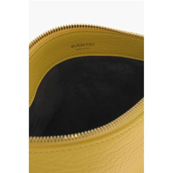 Burberry Textured Leather SM KNIGHT Shoulder Bag with Metal Details - Image 4