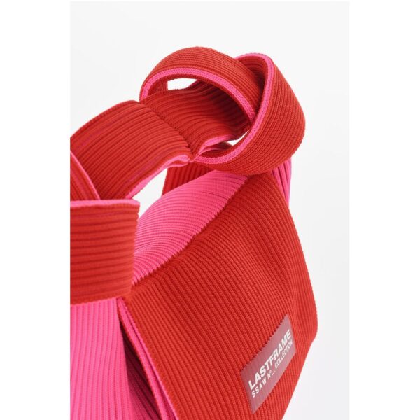 Last Frame Ribbed Two-Tone Tote Bag - Image 3