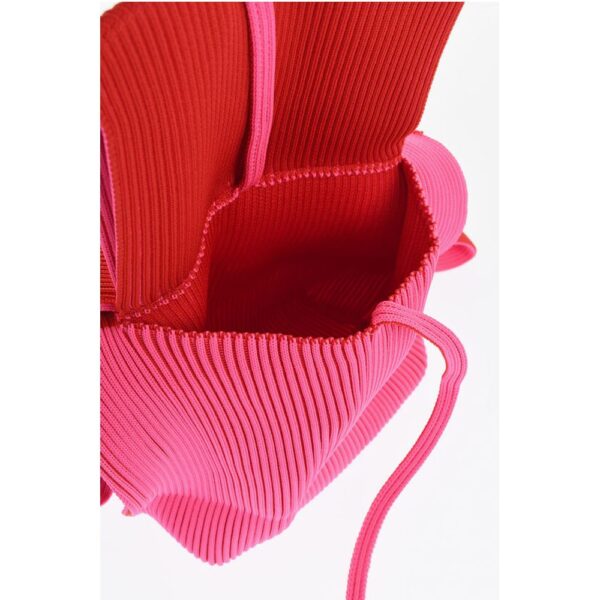 Last Frame Ribbed Two-Tone Tote Bag - Image 4