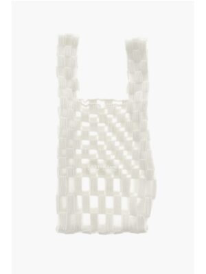 Last Frame Checked Tote Bag with See-Through Details