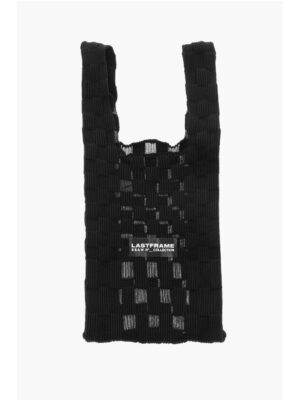 Last Frame Checked Tote Bag with See-Through Details