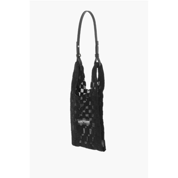 Last Frame Checked Tote Bag with See-Through Details - Image 3