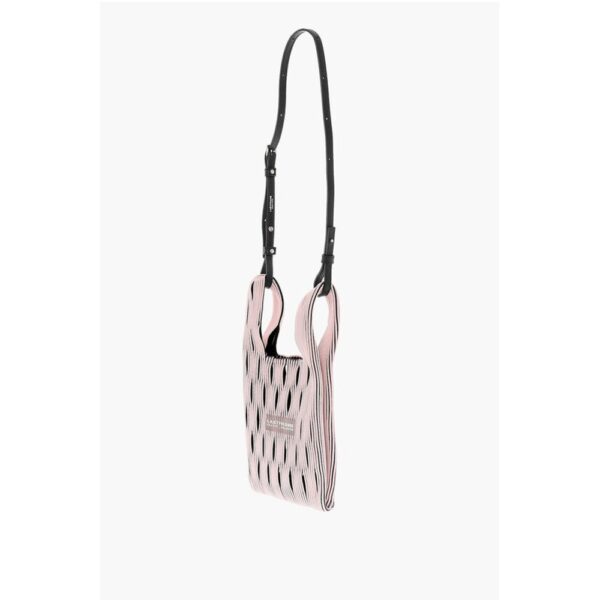 Last Frame Two-Tone Knitted Tote Bag with Cut-Out Details - Image 3