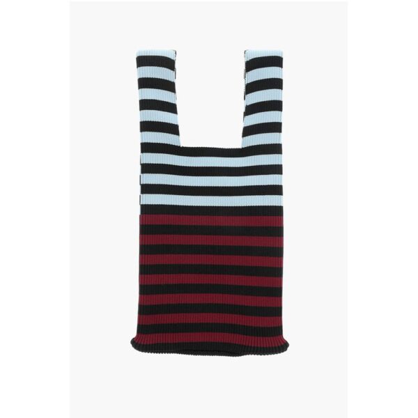 Last Frame Striped Knitted Tote Bag - Image 2