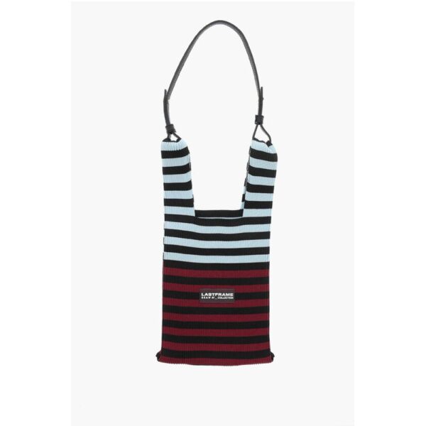Last Frame Striped Knitted Tote Bag - Image 3