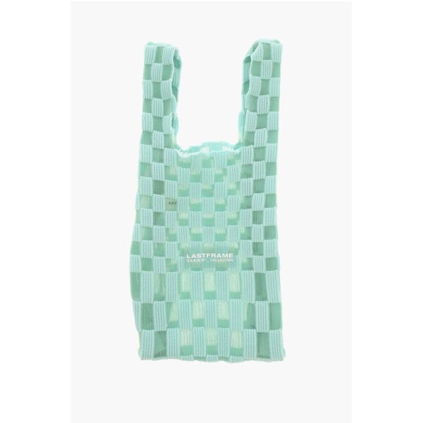 Last Frame Two-Tone Checked Tote Bag