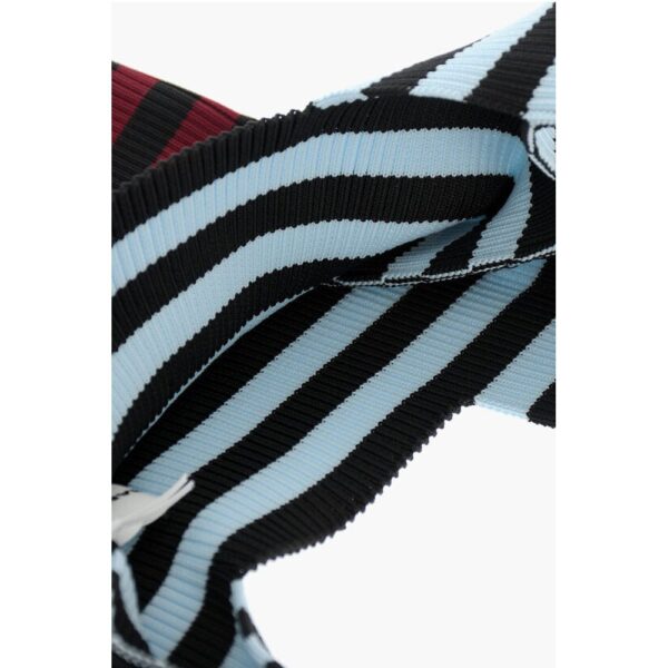 Last Frame Striped Knitted Tote Bag - Image 4