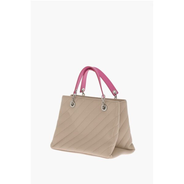 Off-White Quilted Leather JACKHAMMER Tote Bag with Contrasting Details - Image 2