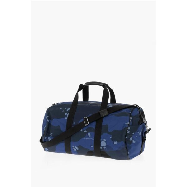 Off-White Camouflage Motif Travel Duffle Bag - Image 3