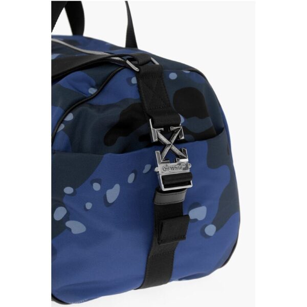 Off-White Camouflage Motif Travel Duffle Bag - Image 4