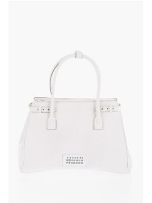 Maison Margiela MM11 Textured Leather Hand Bag with Removable Shoulder Strap