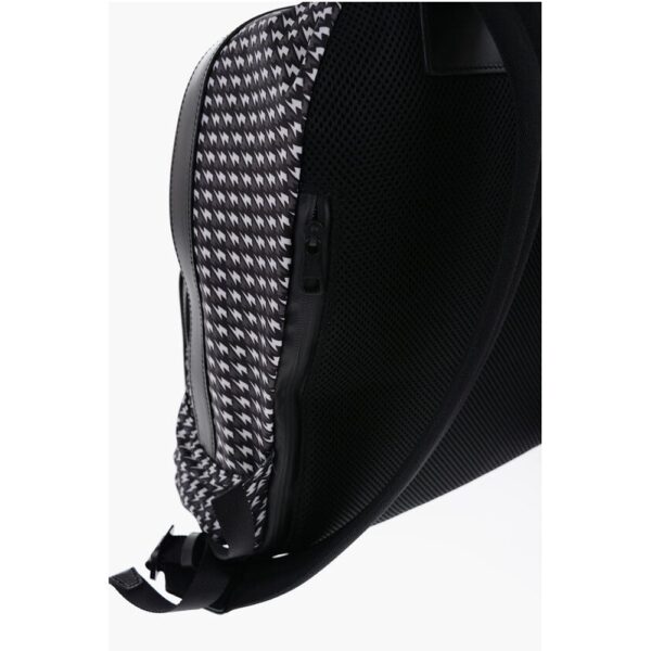 Neil Barrett All-Over Thunderbolt Printed Fabric Backpack - Image 4