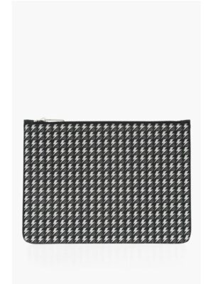Neil Barrett All-Over Logo Leather Pouch