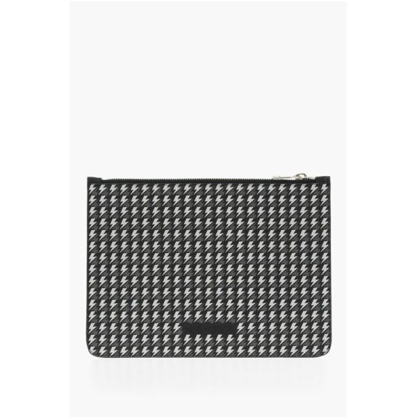 Neil Barrett All-Over Logo Leather Pouch - Image 2