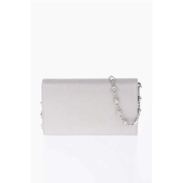 Moschino LOVE Saffiano Faux Leather Wallet with Removable Chain - Image 2