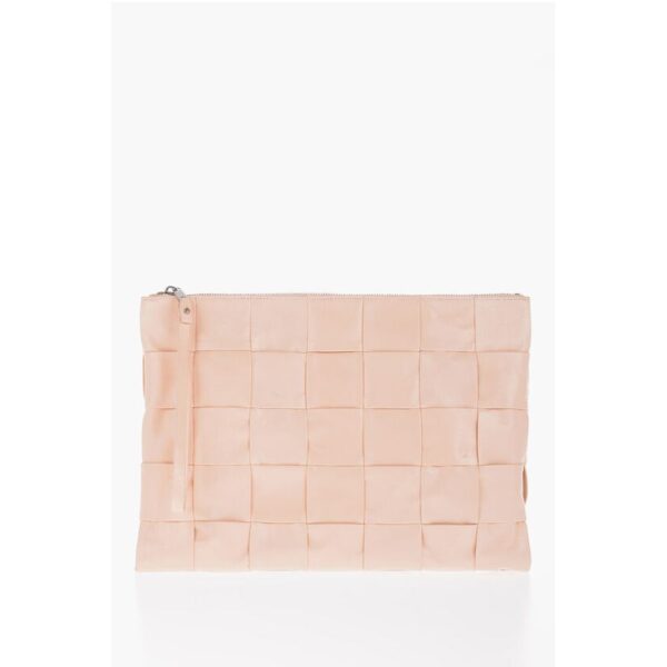 Bottega Veneta Braided Design Leather Clutch