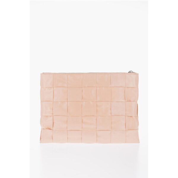 Bottega Veneta Braided Design Leather Clutch - Image 2