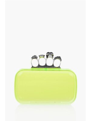 Alexander McQueen See-Through FOUR RING Hard Clutch Bag