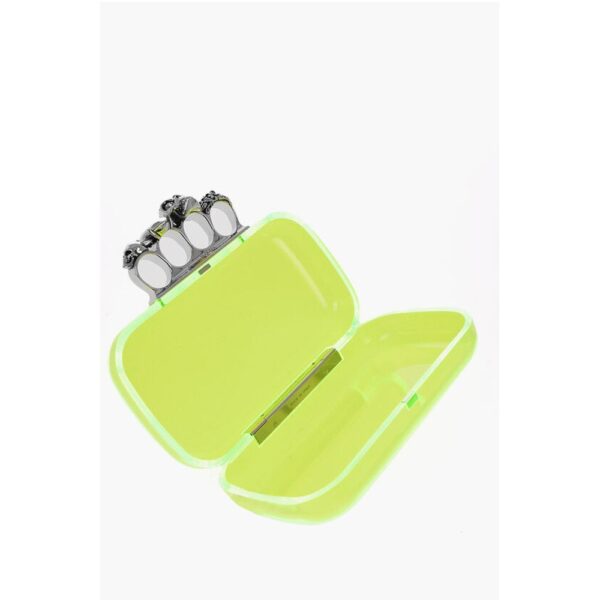 Alexander McQueen See-Through FOUR RING Hard Clutch Bag - Image 4