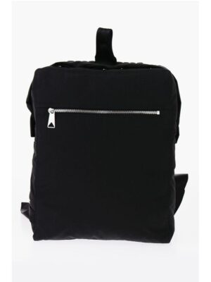 Bottega Veneta Solid Color Backpack with Zip and Snap Buttons Closure