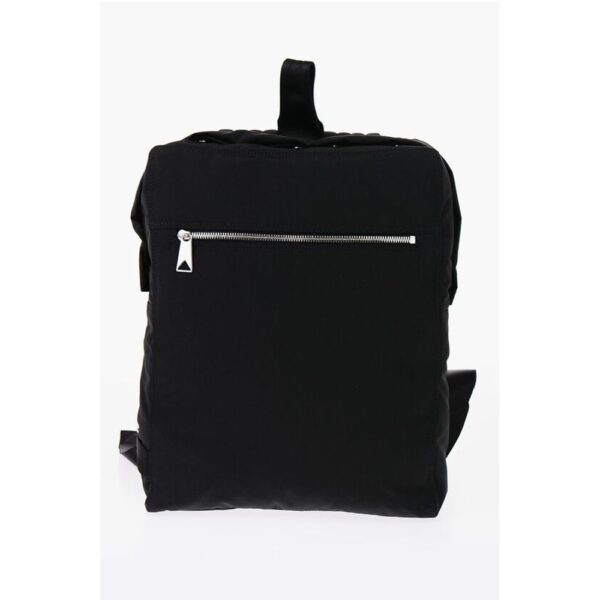 Bottega Veneta Solid Color Backpack with Zip and Snap Buttons Closure