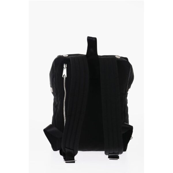 Bottega Veneta Solid Color Backpack with Zip and Snap Buttons Closure - Image 2