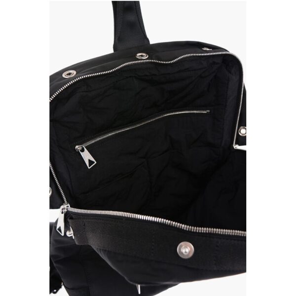 Bottega Veneta Solid Color Backpack with Zip and Snap Buttons Closure - Image 4