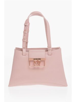 Moschino LOVE 3 Compartment Faux Leather Tote Bag