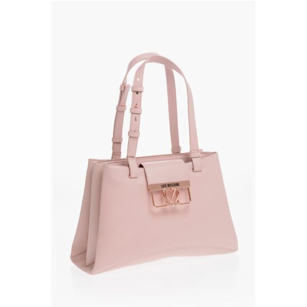 Moschino LOVE 3 Compartment Faux Leather Tote Bag - Image 3