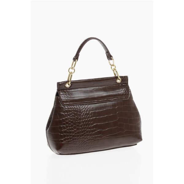 Moschino LOVE Faux Leather Bag with Golden Details and Removable Shou - Image 2