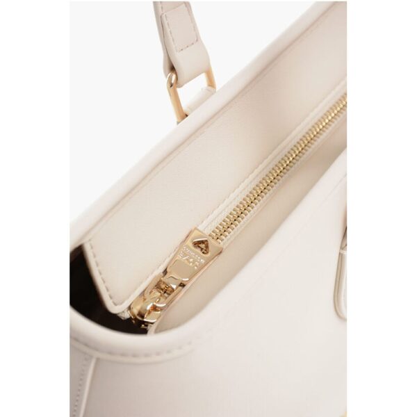 Moschino LOVE Faux Leather Tote Bag with Golden Embossed Maxi Logo - Image 4