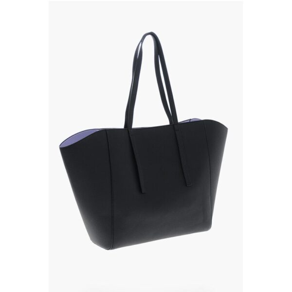 Versace JEANS COUTURE Textured Faux Leather Maxi Tote bag with Clout - Image 2
