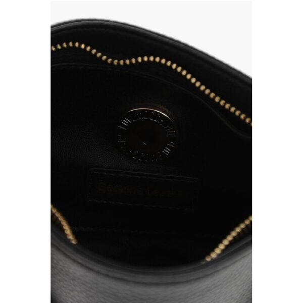 Moschino LOVE Textured Leather Shoulder Bag with Graffiti-Print - Image 5