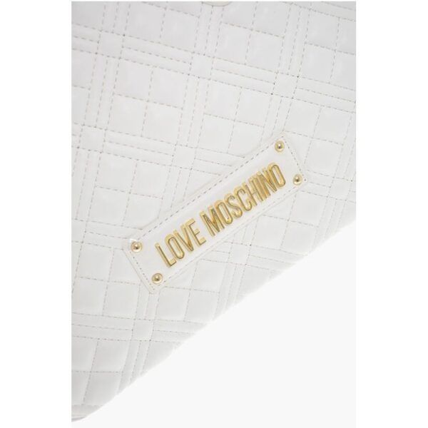 Moschino LOVE Quilted Textured faux Leather with a LM Logo - Image 4