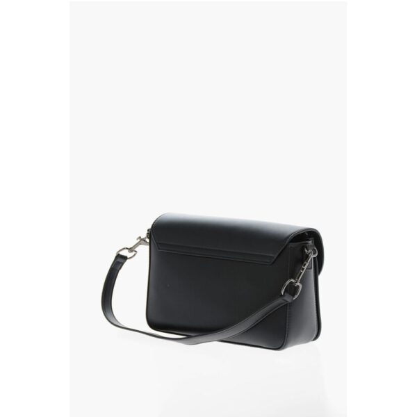 Moschino LOVE Faux Leather Bag with Silver-Effect Closure - Image 2
