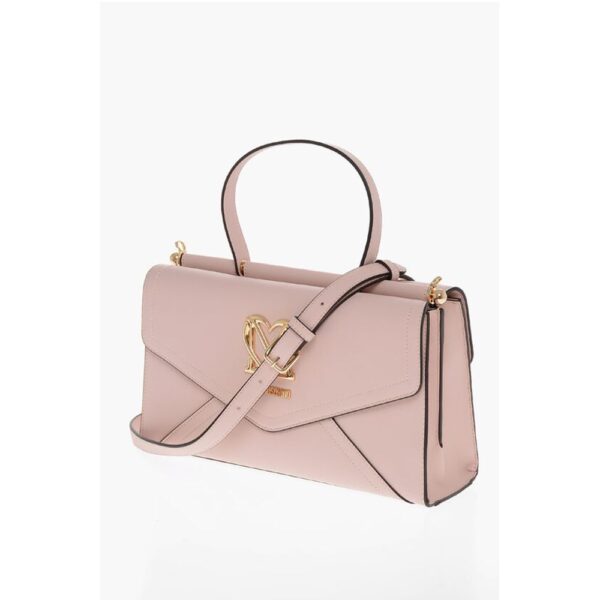 Moschino LOVE Faux Leather Envelope Bag with Removable Shoulder Strap - Image 3