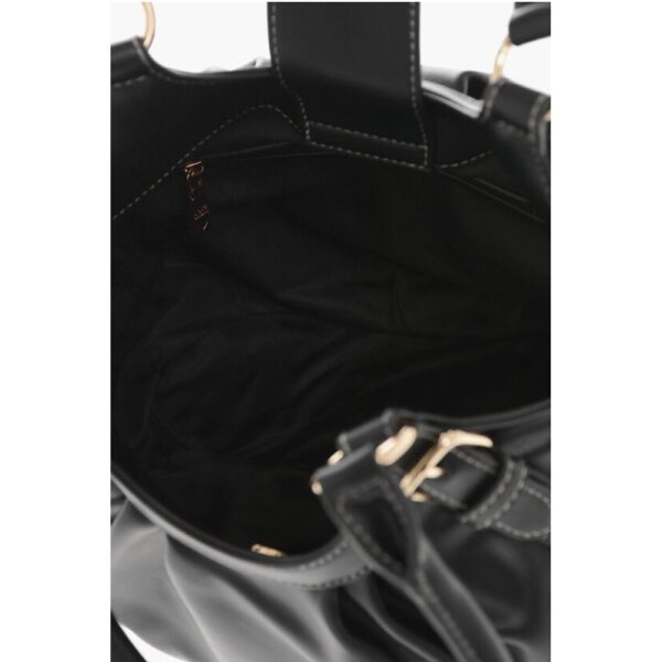 Moschino LOVE MOSCHINO Faux Leather Bucket Bag with Golden Details - Image 4