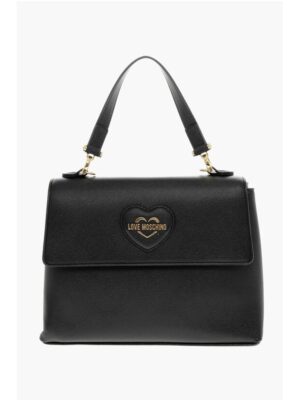 Moschino LOVE MOSCHINO Saffiano Faux Leather Hande Bag with Removable