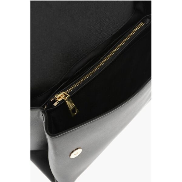 Moschino LOVE MOSCHINO Saffiano Faux Leather Hande Bag with Removable - Image 5
