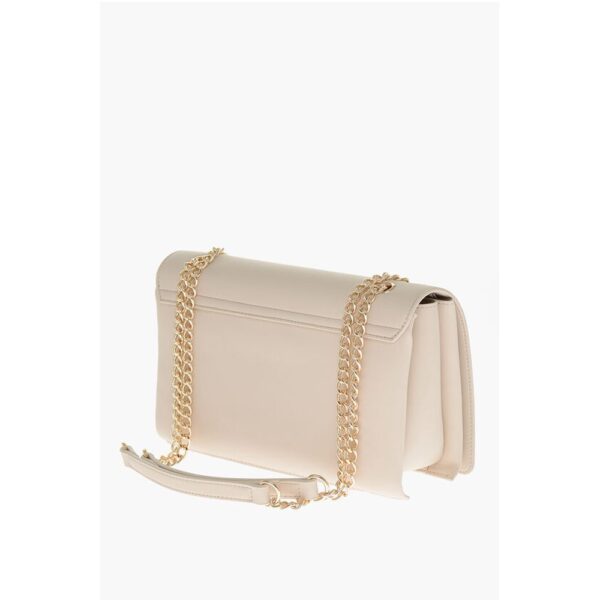 Moschino LOVE Faux Leather Shoulder Bag with Golden Lettering-Logo - Image 2